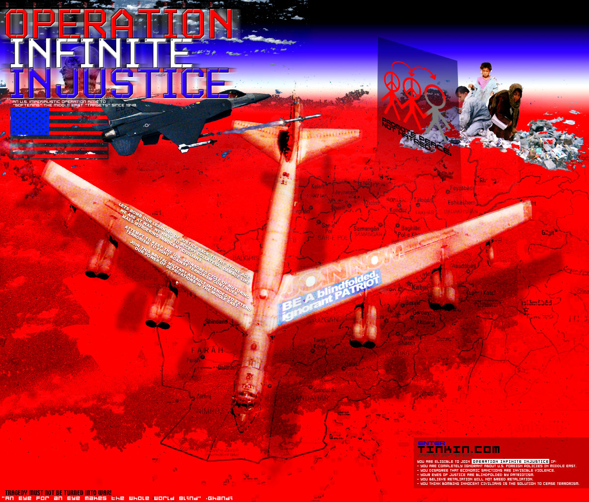 loading....... "OPERATION INFINITE INJUSTICE" (389K) please be patient......... GOD BLESS AMERICA AND AFGHANISTAN.